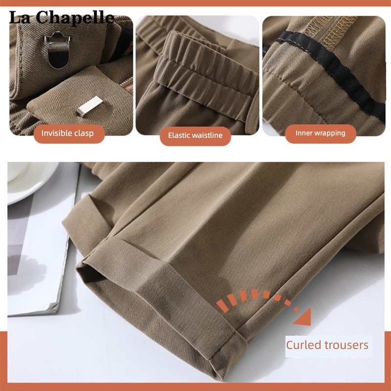 Rashabel khaki leisure time Nine points Suit pants