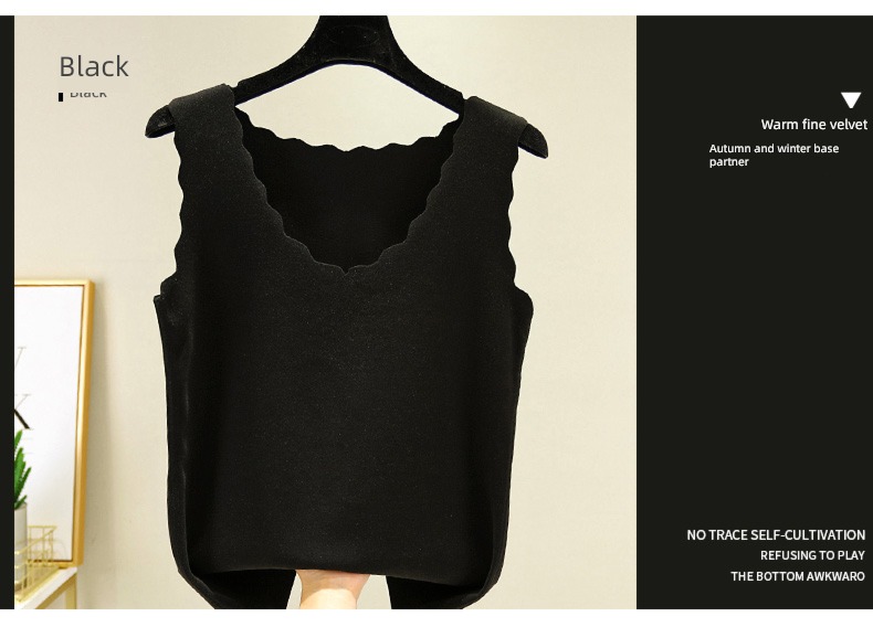 Double faced velvet Self heating Self-cultivation pure cotton Undershirt vest