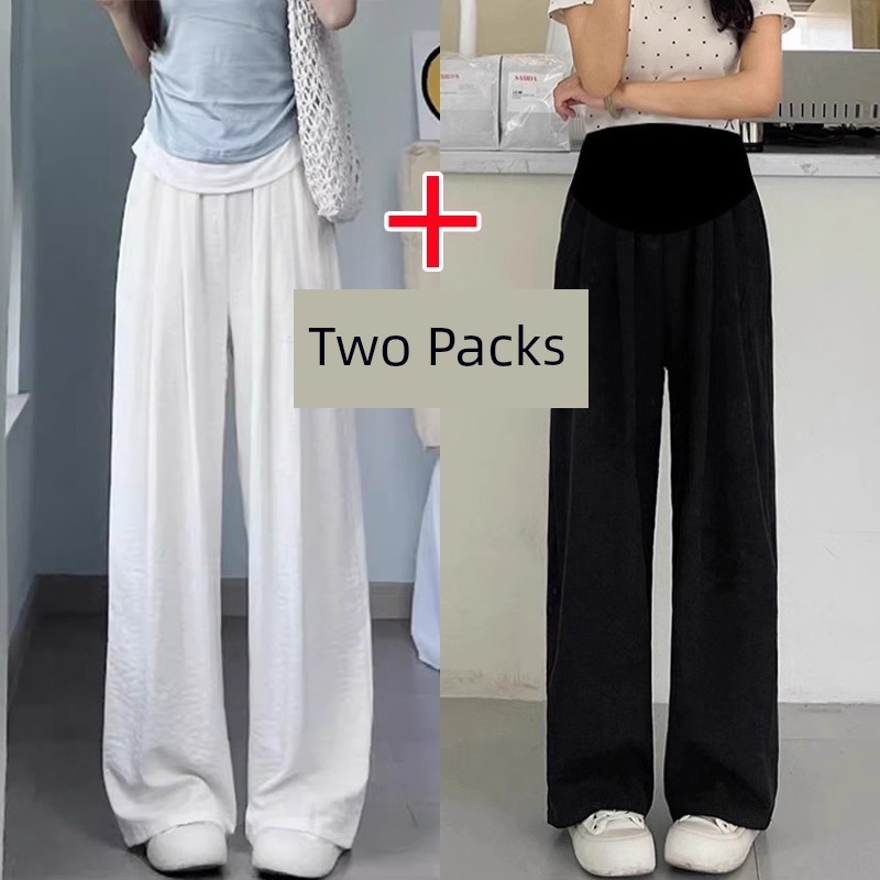 Maternity Pants Made of Milk Silk, Suitable for Spring, Autumn, and Summer 2026, New Style That Doesn'T Squeeze the Belly during Pregnancy, Adjustable, — 8