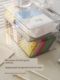Transparent acrylic mask box flip storage box home internet celebrity cosmetics dustproof storage box large capacity with cover