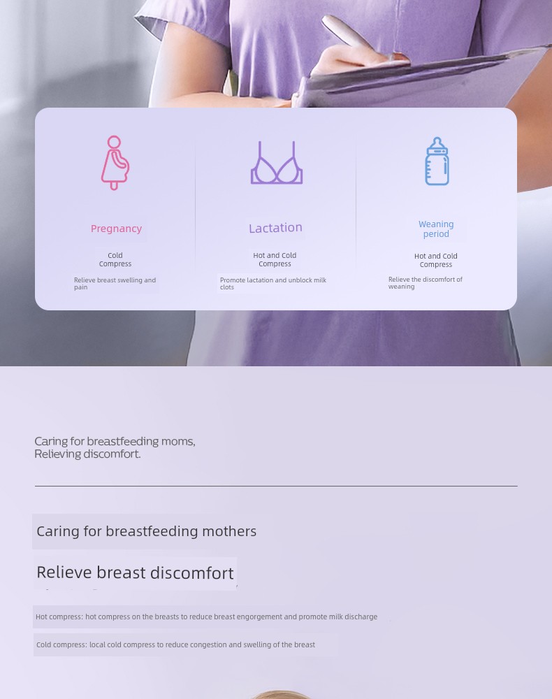 Philips AVENT Breast Cold-Hot Compress Pad Breast-Feeding Open Milk Relieving Swelling Soothing Chest Breast-Increasing Milk-Relieving Breast Pad — 5