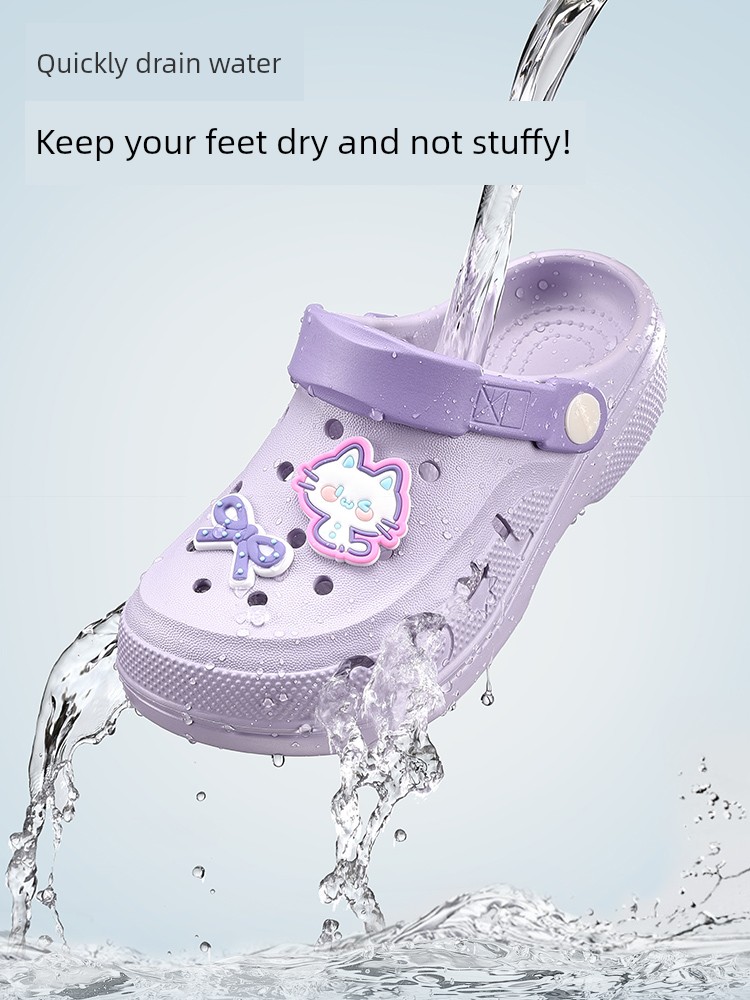 Balabala Kidsren's Slippers for Girls, Summer Baby Clogs for Boys, Cartoon Cute Bathing Beach Shoes, Sandals — 3
