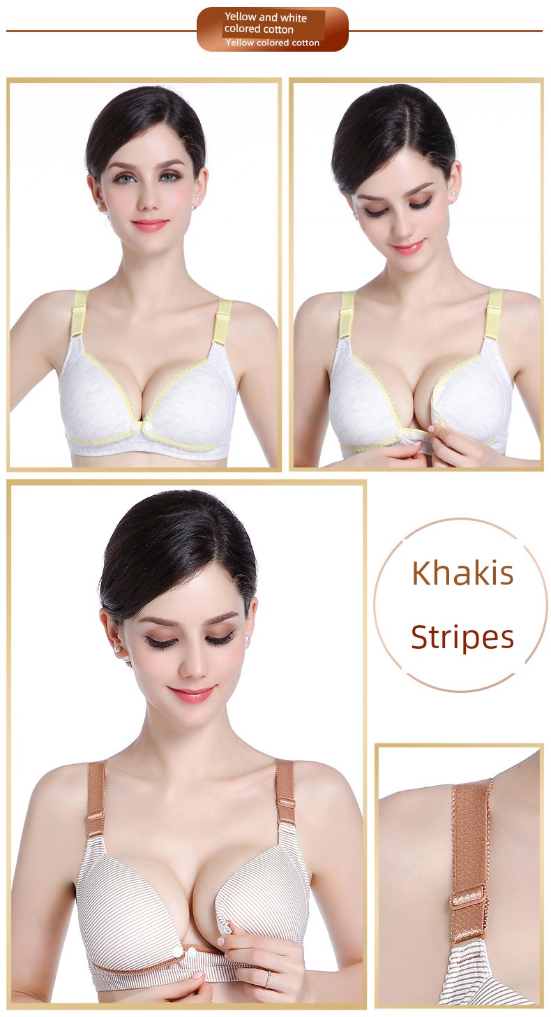 Breastfeeding Intimates Pregnant Women Push up Bras Push-up Postpartum Feeding Pure Cotton Exclusive for Pregnancy Bra Autumn and Winter Thin — 31