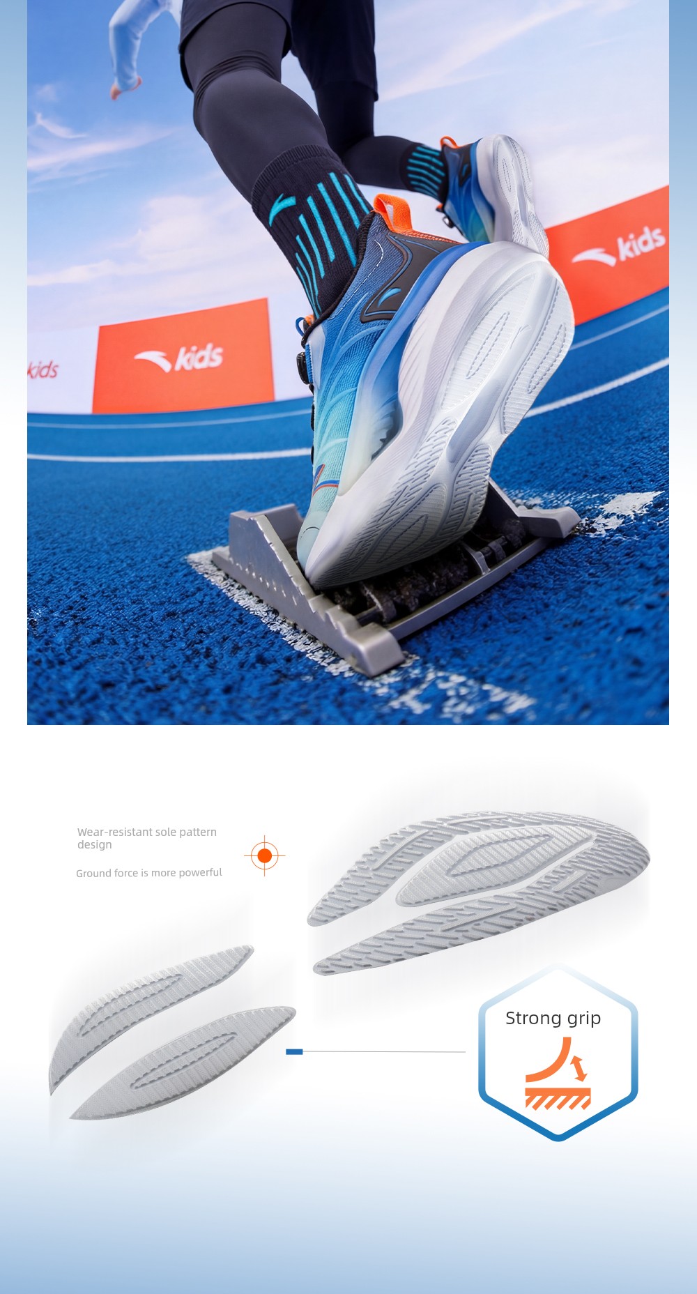 Anta Kidsren's Boys' Running Shoes 2026 New Spring and Summer Mesh Breathable Kidsren's Knob Shoes Kidsren's Sports Shoes — 24