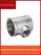 304 stainless steel reducer tee-way diameter variable diameter inner wire tee/internal thread joint water heating pipe accessories 1 inch change 6 minutes