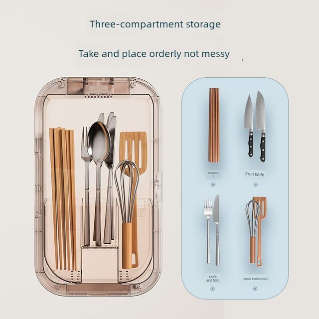 Chopstick disinfection and drying machine for household wall-mounted fast chopstick storage box Chopsticks drum Chopstick cage new style