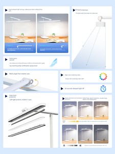 Op Led Full-Spectrum Eye Protection Desk Lamp Aaaaa Grade Eye Protection Lamp for Kidsren, Primary and Secondary School 