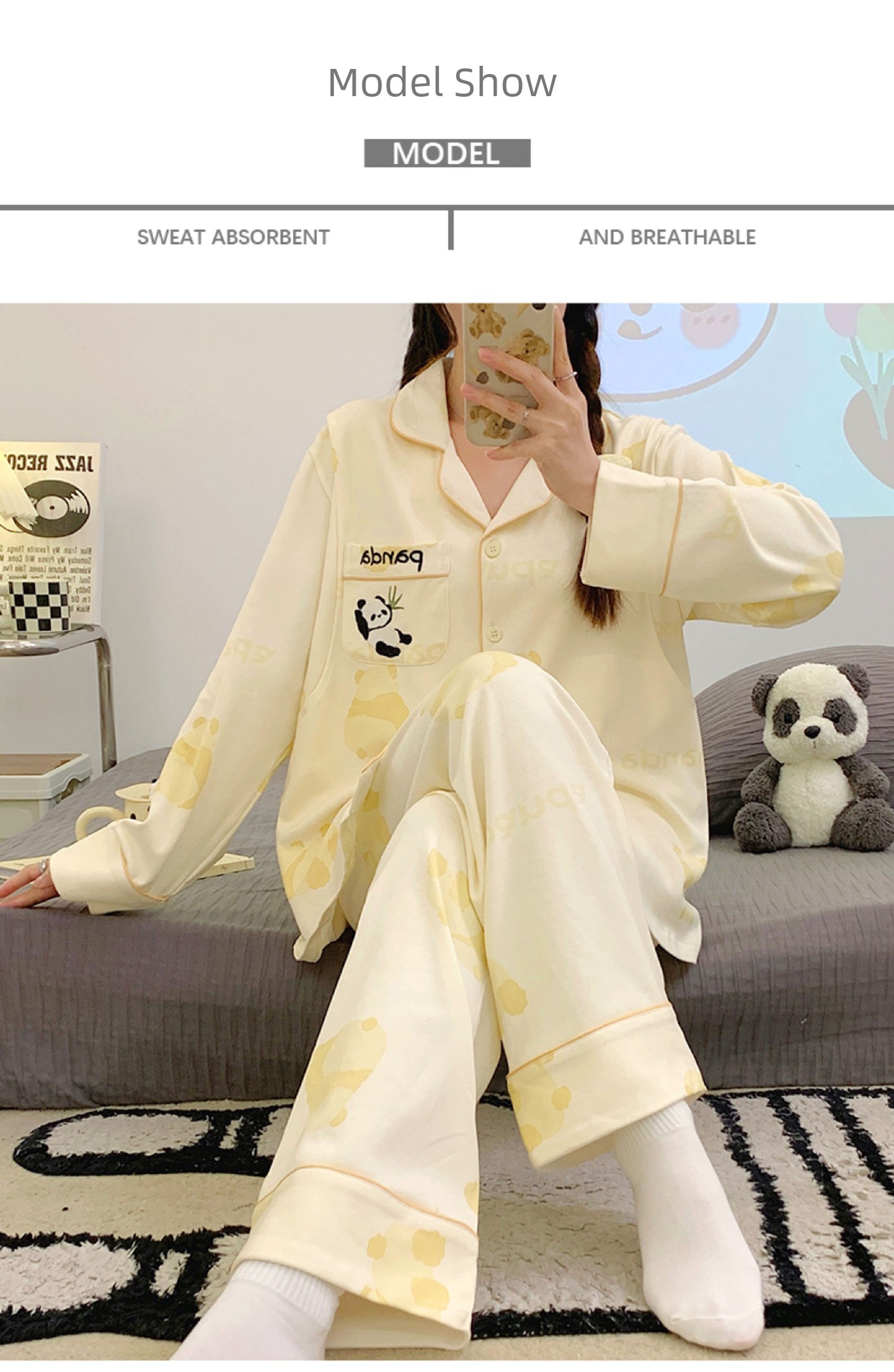 With Chest Pad Pure Cotton Spring and Autumn Nursing Clothing Confinement Clothing — 5