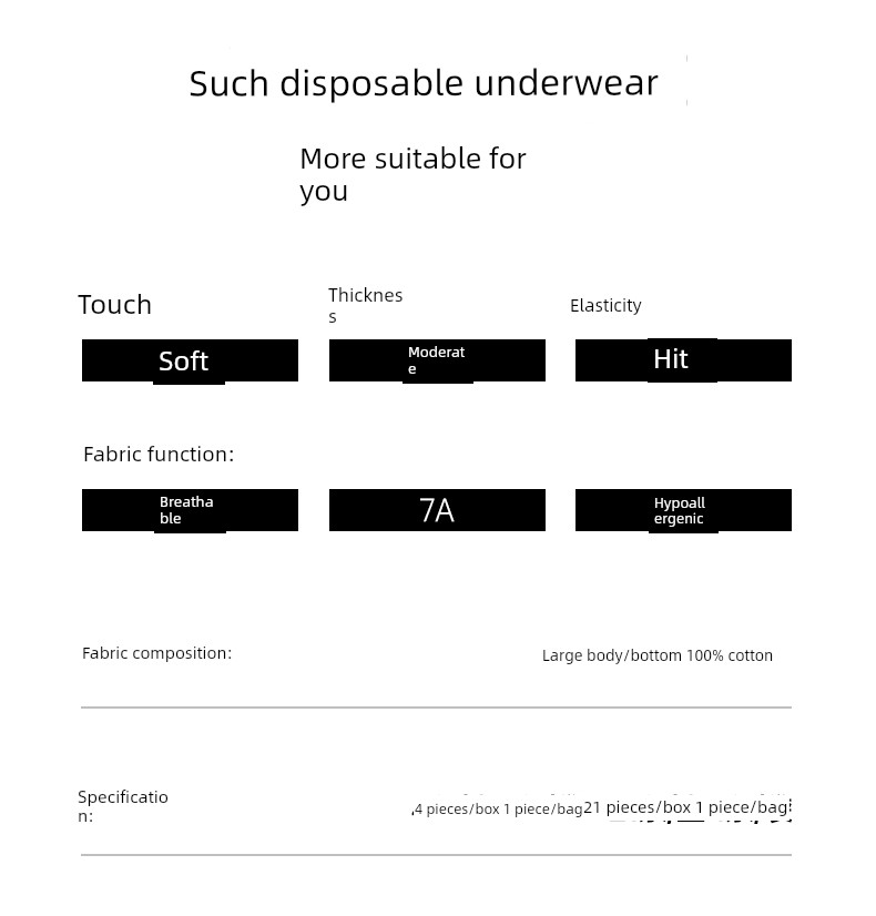 【Mushroom Mid-Autumn Festival Gift Season】Manxi 10A Avocado Disposable Underwear, Soft and Sterilized, Individually Packaged — 21