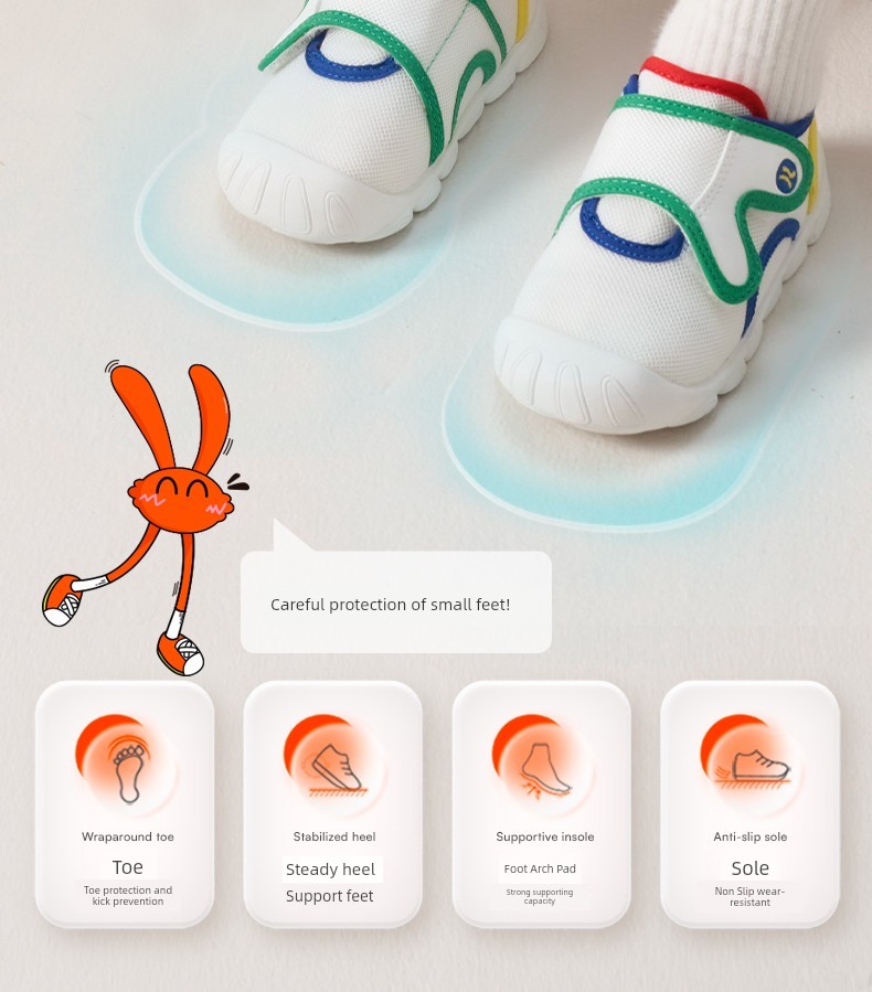 Carter Bugs Bunny Girl Kindergarten Indoor Shoes — 15