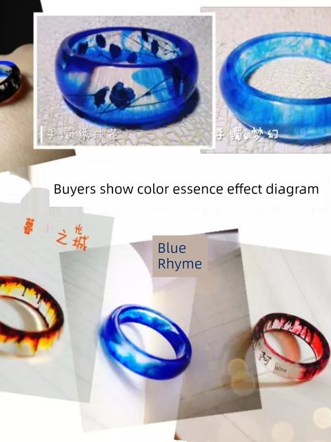 水晶滴胶二代色精环氧树脂DIY手工材料水墨画效果高浓缩染色剂