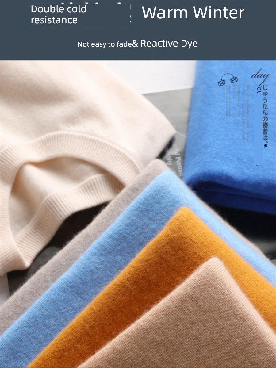 Autumn and winter new pattern sweater easy Big size Round neck Cashmere sweater