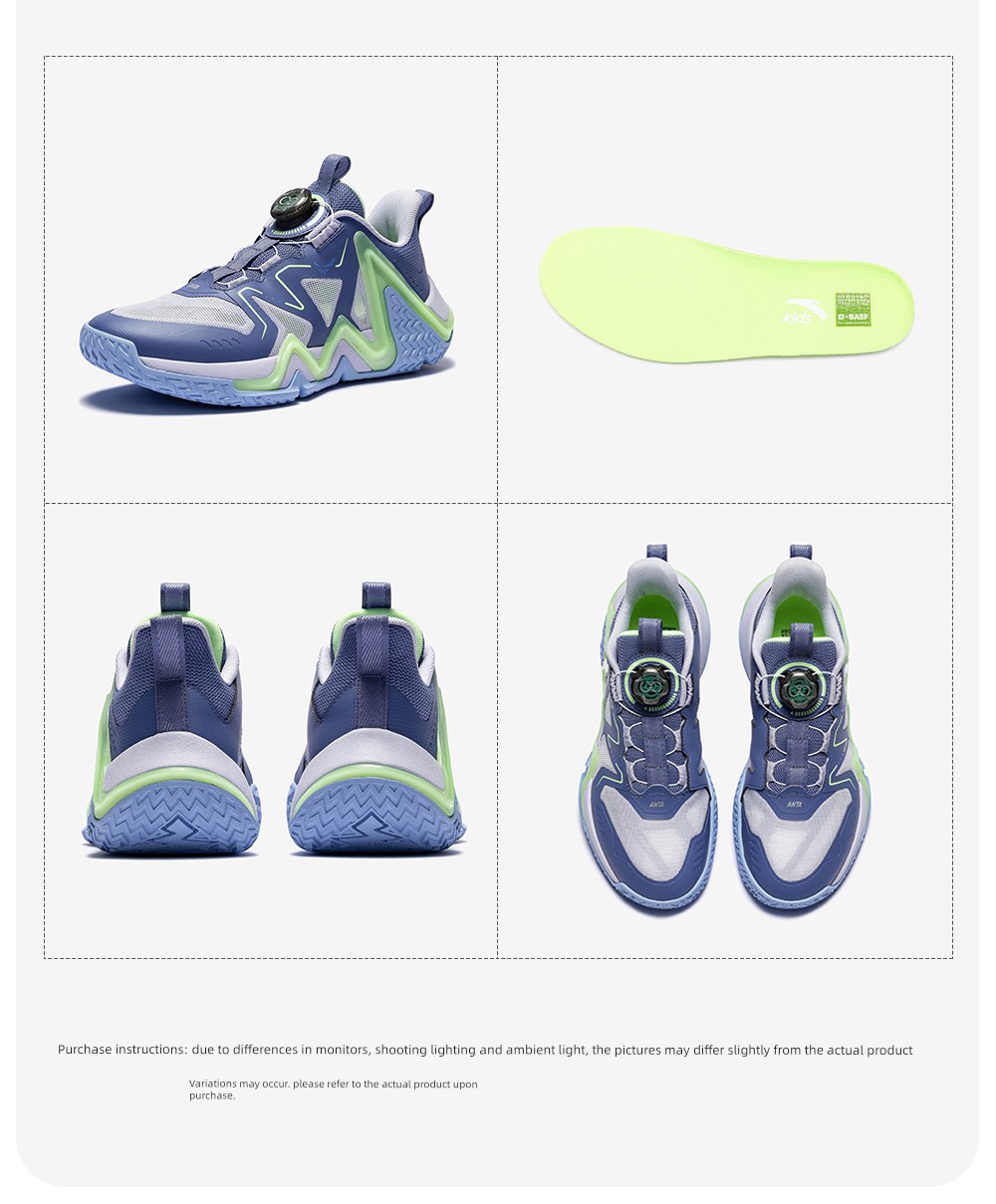 Anta Kids Reverse Scale | Basketball Shoes for Boys, New Professional Youth Model, Official Flagship Store Genuine Sports Shoes — 38