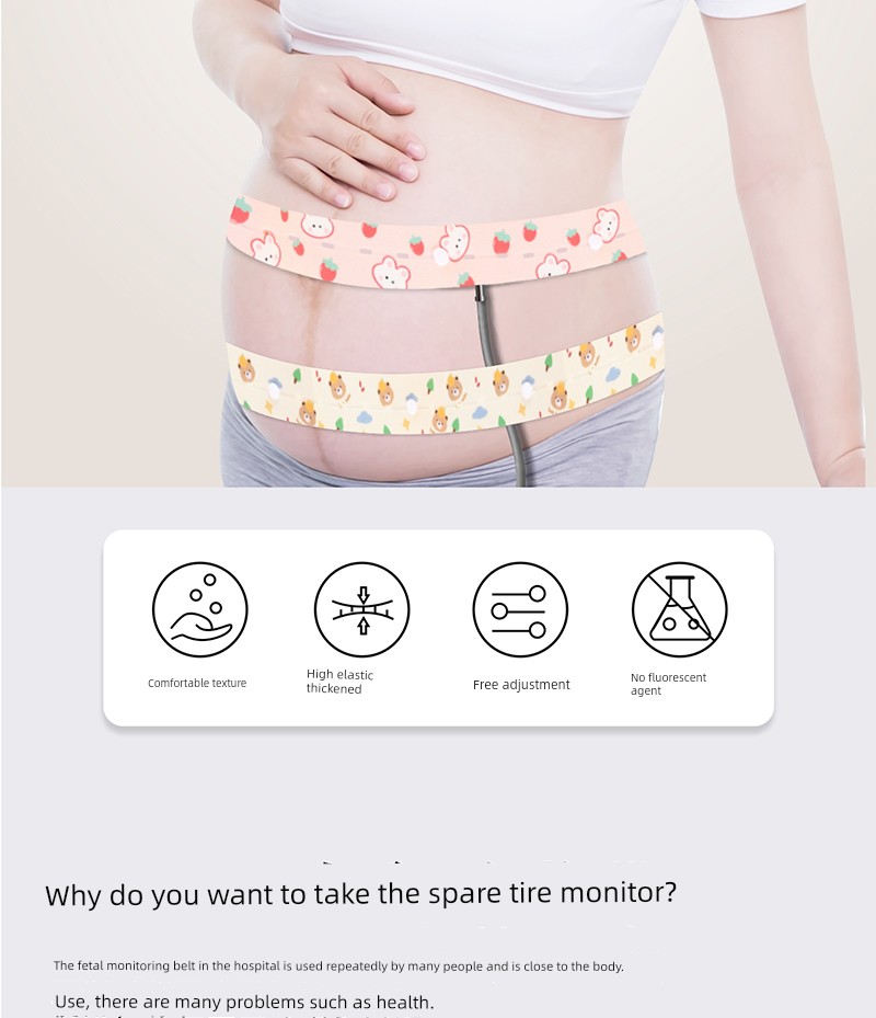 Dedicated 2 Pregnancy Prenatal Examination Long Fetal Heart Monitoring Belt — 2