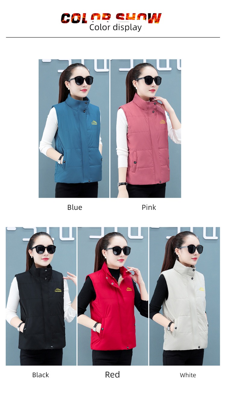 Woodpecker leisure time keep warm Wear out Down cotton Vest