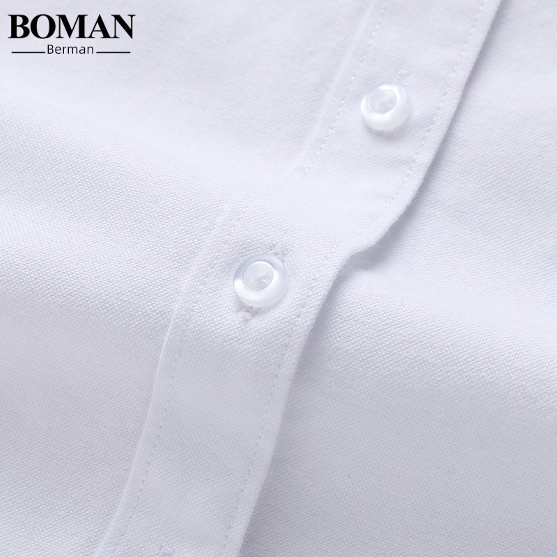 JK Long sleeve oxford Academic atmosphere uniform white shirt