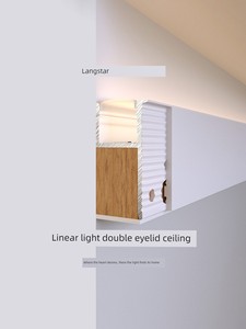 Double Eyelid Luminous Headless Lamp Line Ceiling