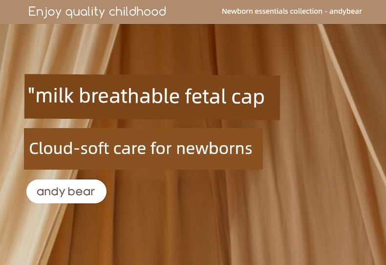 Newborn Baby Hat Autumn and Winter Class a 0 to 3 Months Infant Hat for Newborn Boys and Girls Small Age Group Outdoor Hat — 1