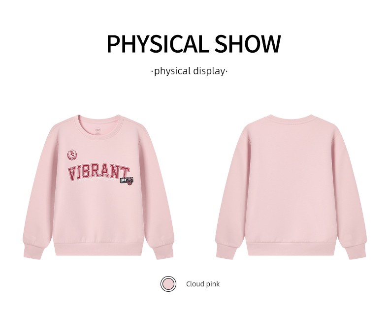 361 ° Children's Clothing for Boys and Girls, Pullover Sweatshirt, Round Neck, Autumn and Winter 2026 New Autumn Style, Fleece-Lined Long-Sleeved Sports — 51