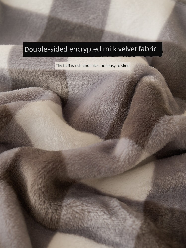 Miniso Milk Velvet Bed Sheet Single Piece Thickened Flannel Coral Fleece Student Dormitory Single Bed Sheet Plush Blanket