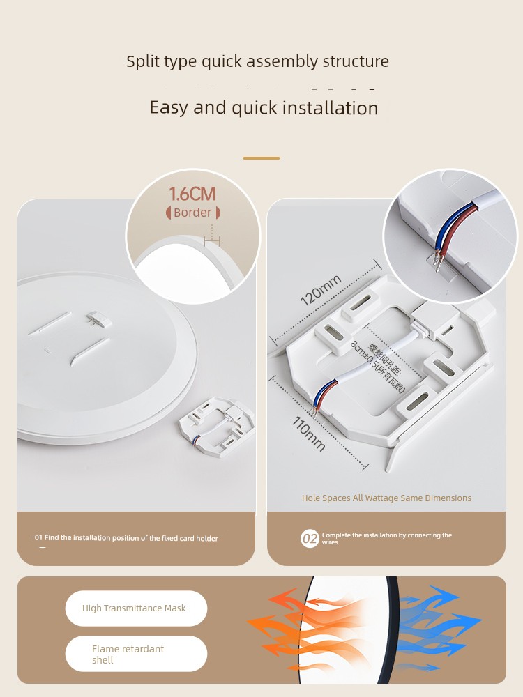 Zhengtai Lighting Led Minimalist Household Kitchen Ceiling Lamp