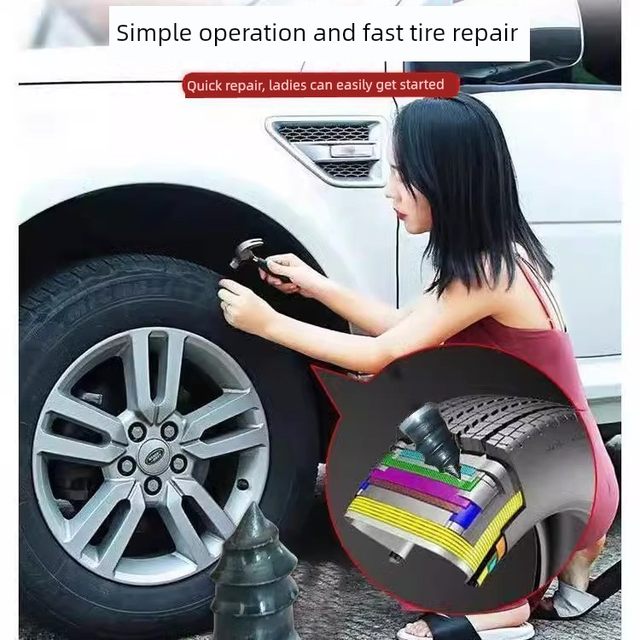 Tire repair rubber nail vacuum tire special quick tire repair tool Automotive electric vehicle tire mushroom nail rubber nail tool