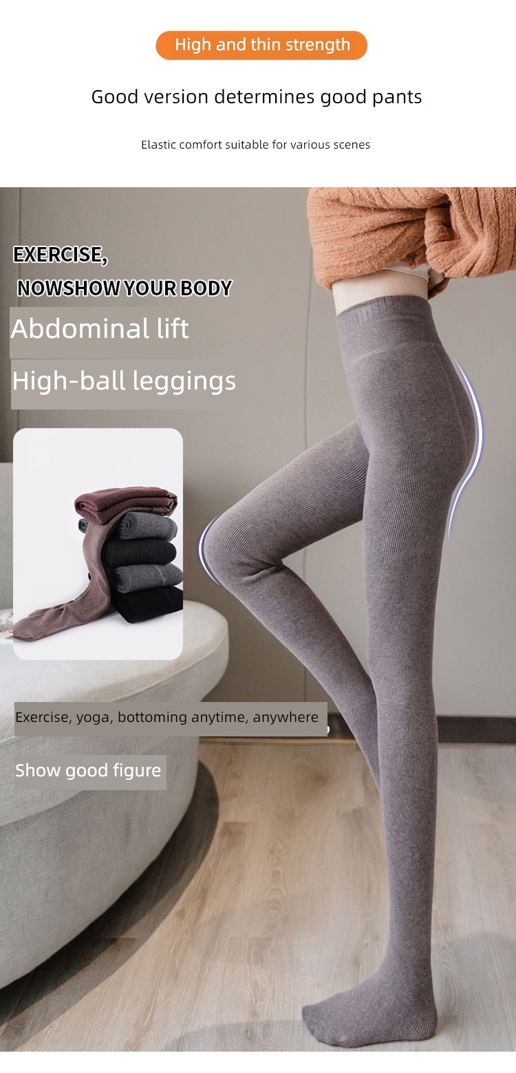 Fat mm Spring and Autumn winter Plush grey keep warm cotton-padded trousers