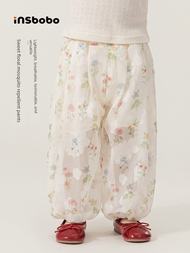 Girls' Anti-Mosquito Pants, Summer Thin Style, 2026 New Summer Collection, Air-Conditioned Pants for Girls, Children's Pants, Super Breathable — 2