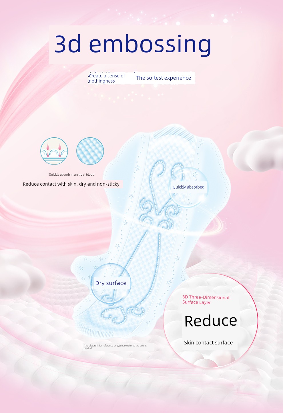 Dawang Elis Ailuxi Sanitary Napkins Ultra-Thin Light Feather Day and Night Use Comfort Pants Set Breathable Skin-Friendly Menstrual Pads — 13