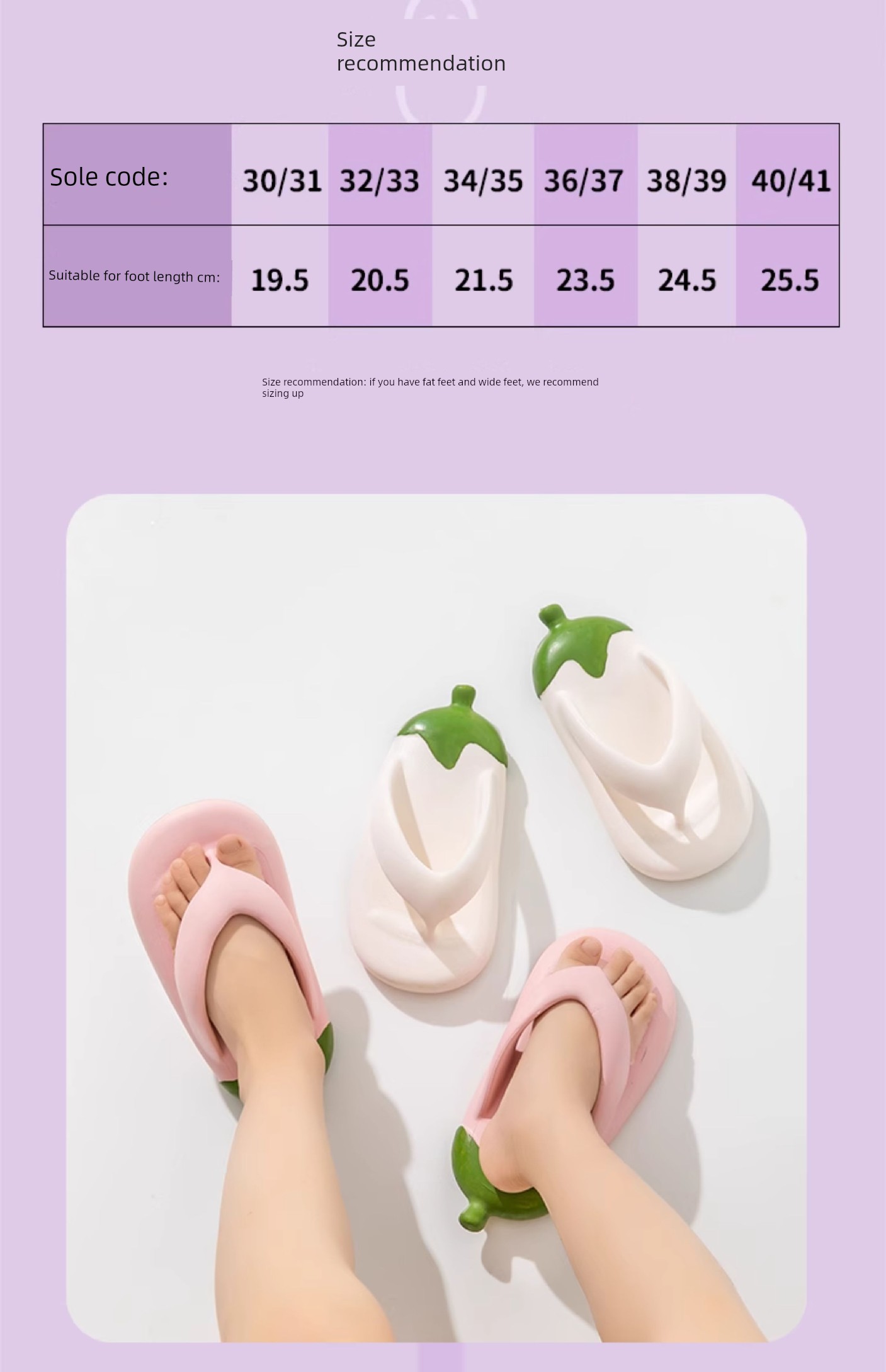 Kids Slippers Eggplant Flip-Flops Non Slip Children's Thick Sole Children's Flip-Flops Beach Outdoor Slippers Women's — 9
