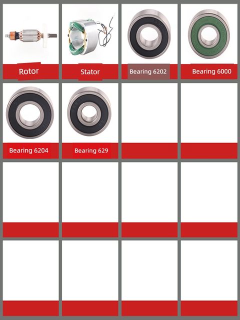 Suitable for Dongcheng FF-38 Hitachi PR-38E electric pick and hammer rotor, iron, aluminum head gear, gasket accessories