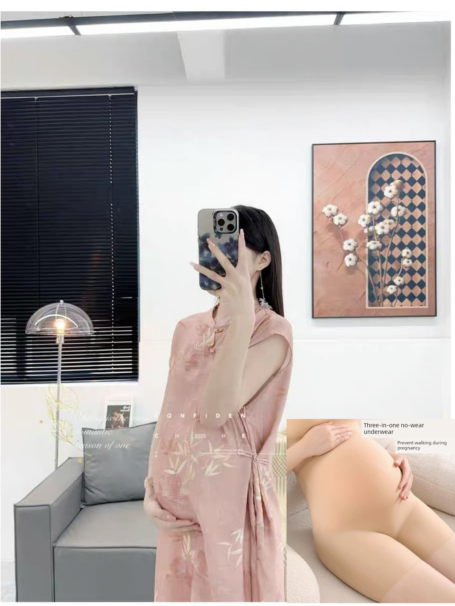 National Style Maternity Wear, New Chinese Style Tencel Linen Improved Cheongsam Dress, 2026 New Spring and Summer Artistic Fashion for Women — 1