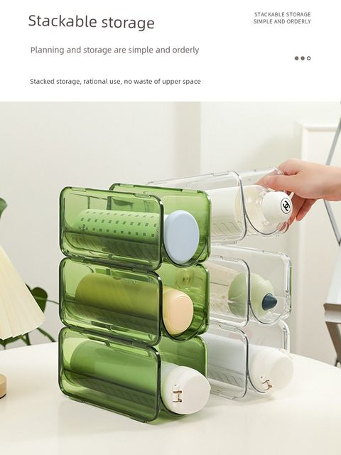 Water cup storage rack transparent desktop creative tea cup kettle cup holder stack dustproof place insulation cup storage rack
