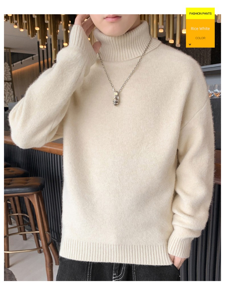 dandy easy Korean version trend High collar sweater