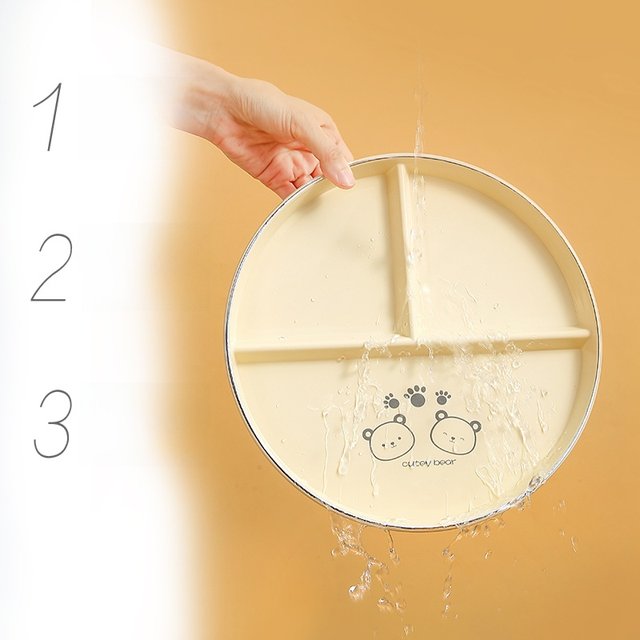 HOUYA fat-reducing meal plate with separate weight loss special quantitative meal plate with high-end sense of household plate children's tableware