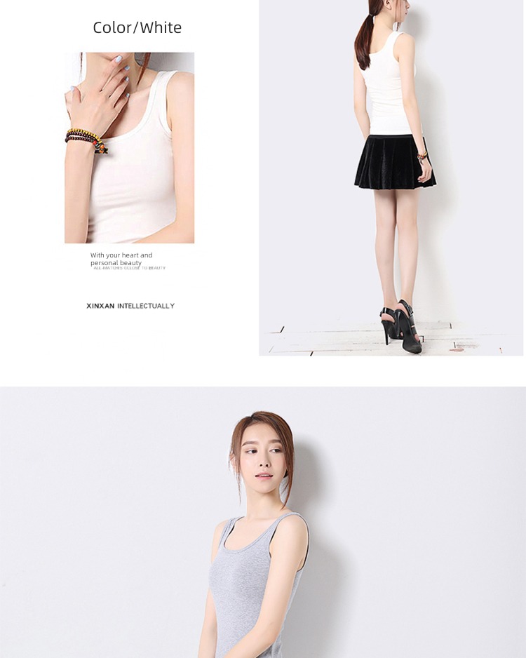 pure cotton black Korean leisure Autumn  camisole vest