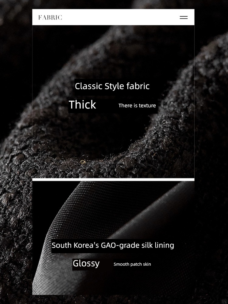 Little fragrance Chantubila Korean style Tweed jacket