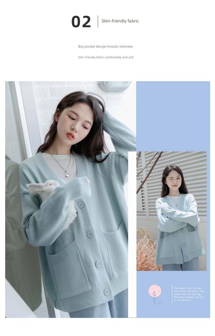 loose coat female milk fufu Spring and Autumn solar system easy sweater