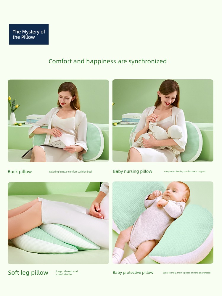 Pillow Mystery Maternity Pillow Waist Support Side Sleeping Pillow Abdominal Support Side Sleeping Pillow Uh-Shaped Pillow Backrest Pillow Special Pillow — 3