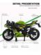 Genuine 1/12 Kawasaki NinjaZX-6R motorcycle model simulation alloy motorcycle figure collection ornaments