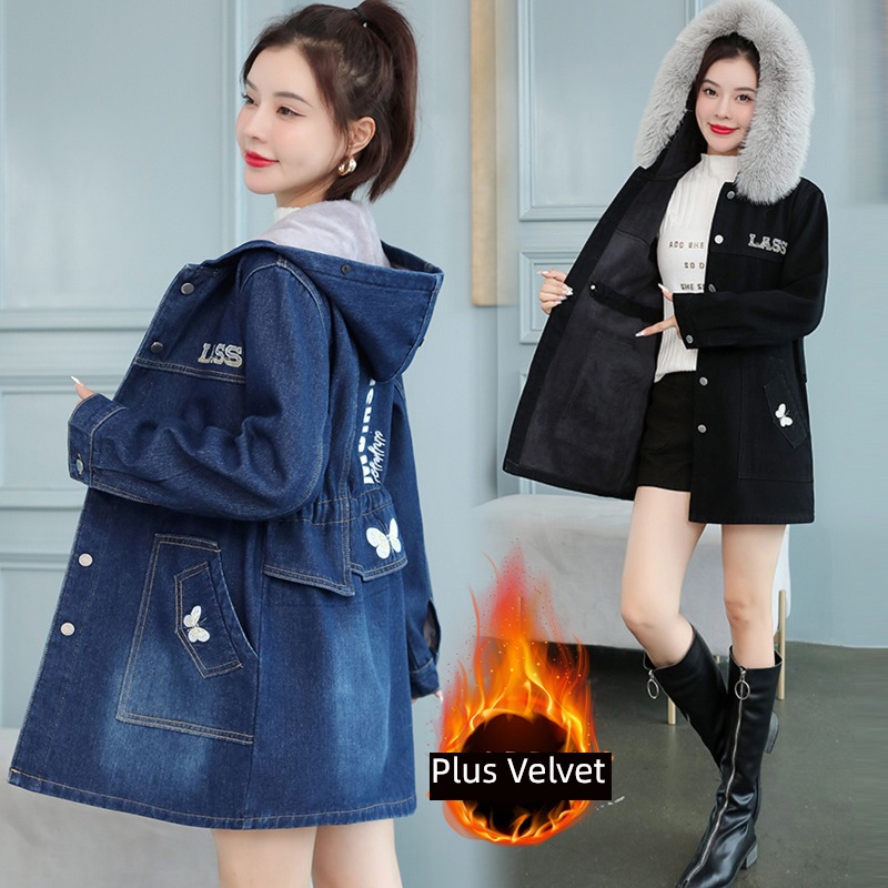fashion winter cotton-padded clothes easy Medium and long term chaqueta