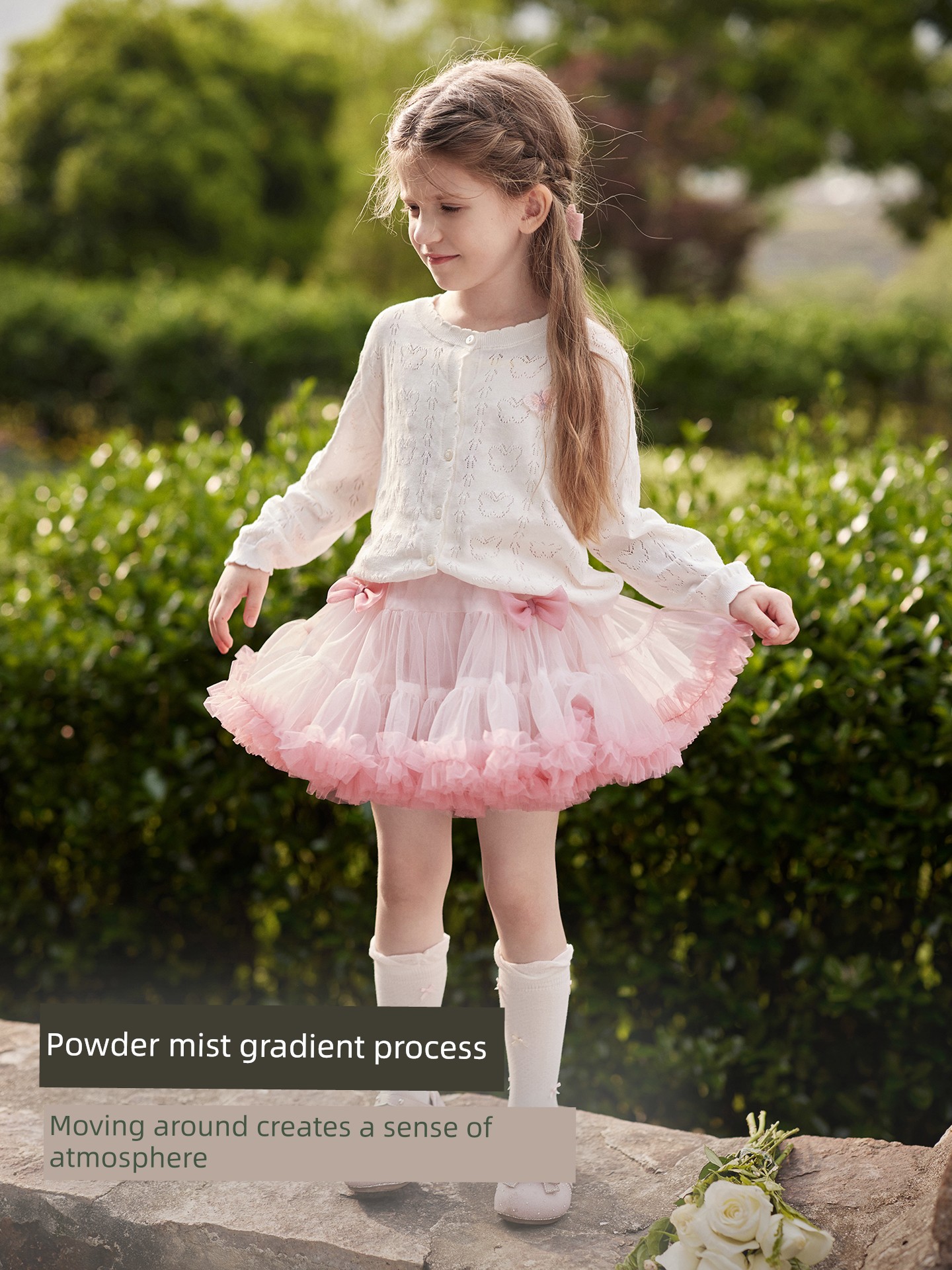 David Bella Girls' Tutu Skirt Summer New Style Kidsren's Pink Princess Skirt Baby Puffy Skirt