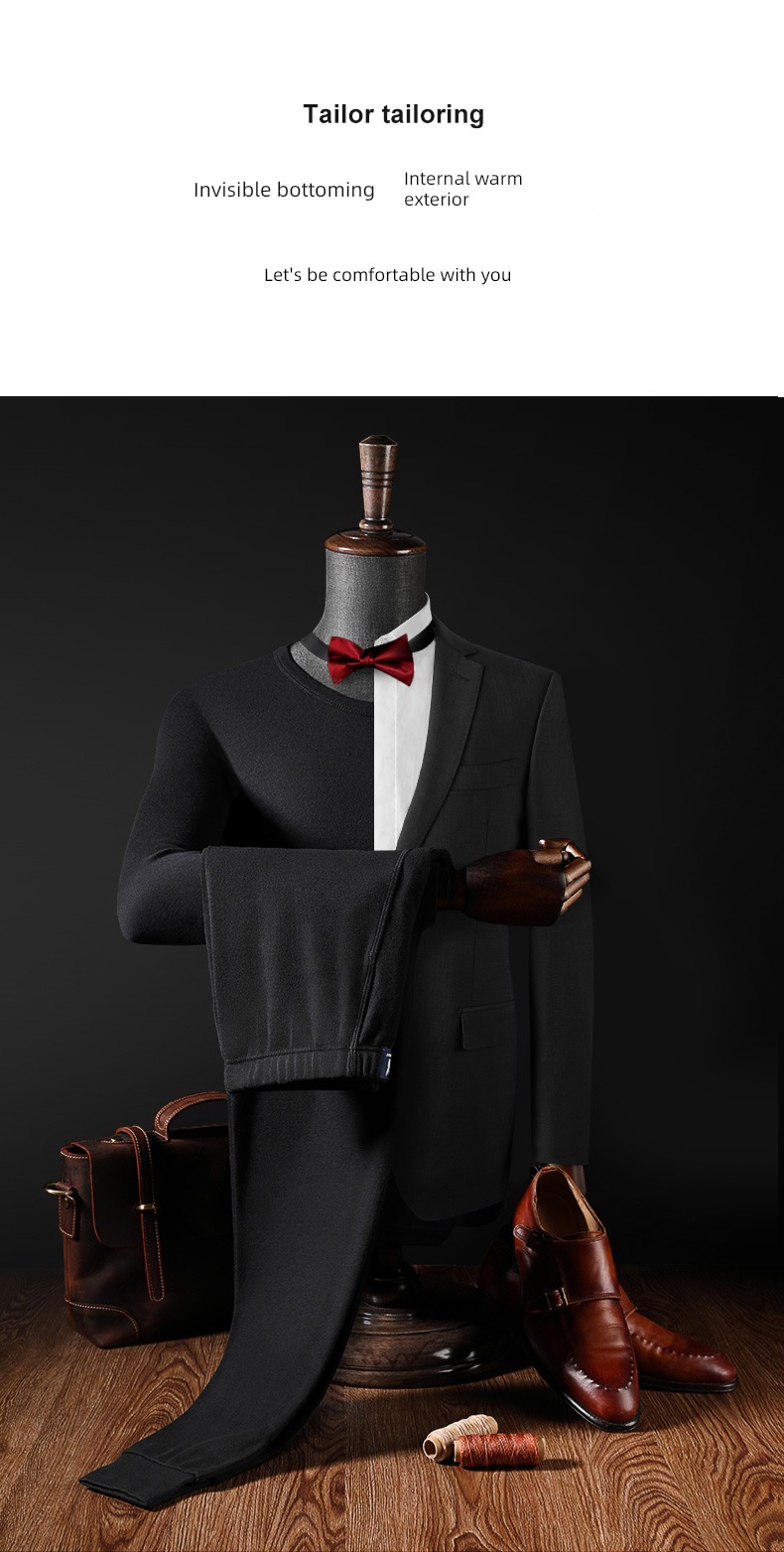 dandy man keep warm Underwear set male Cotton teenagers Autumn clothes and pants pure cotton Thread clothes and trousers winter