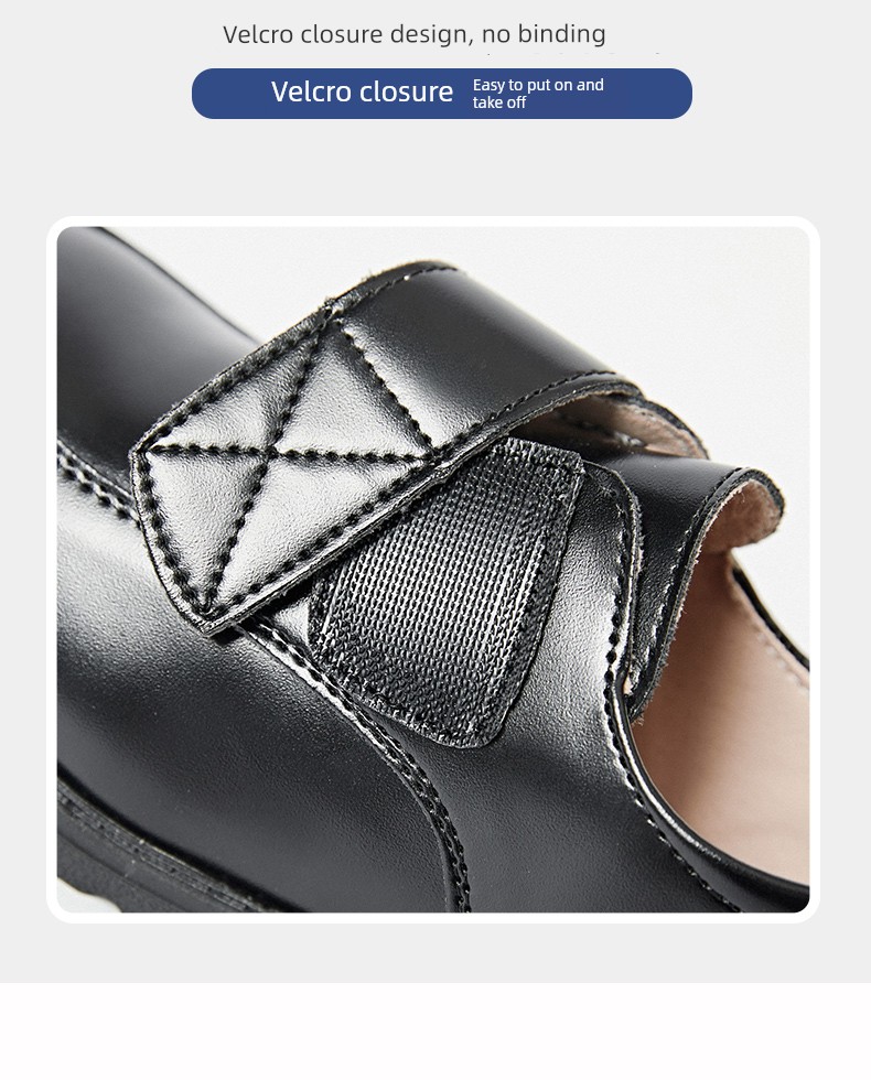 Boys' Leather Shoes 2026 Spring and Autumn New Style Black British Performance Shoes Single Shoes Soft Sole Children's Student Performance Shoes — 10