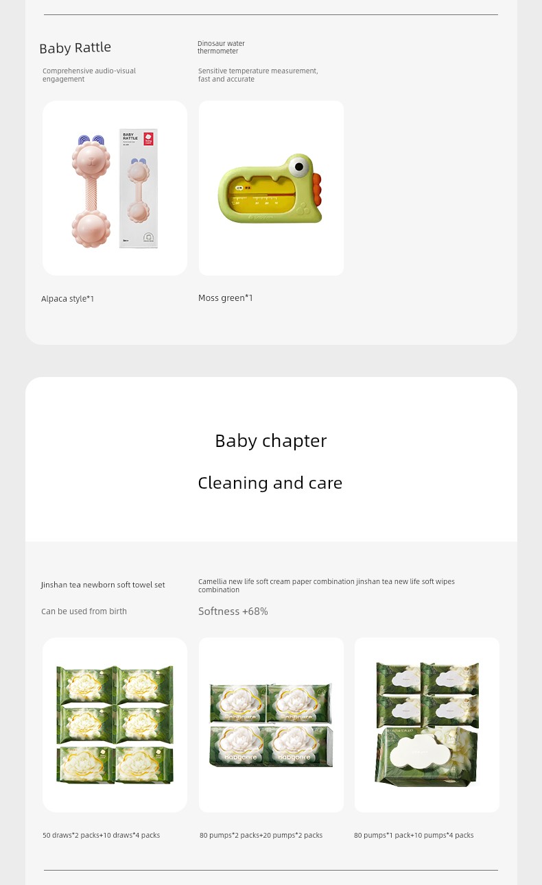 Babycare Maternity Package with 25 Items to Choose From, Camellia Series Diapers, Bottles, Maternity and Newborn Complete Set — 5