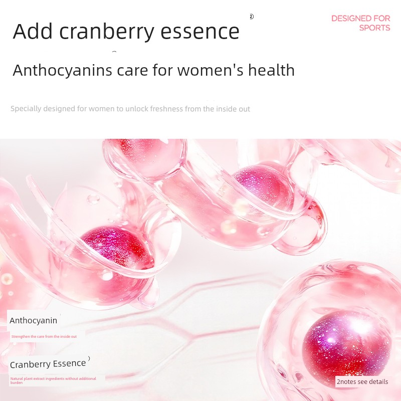 Deyou Cranberry Sanitary Napkins Day Use 240mm Women's Skin-Friendly Menstrual Pads Dry and Breathable Antibacterial Sanitary Pads 8-Pack — 3