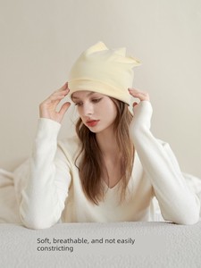 Yatemo Postpartum Hat for Autumn and Winter, Breathable, Fashionable, Cute, Pure Cotton Maternity Hat, Postpartum Headba