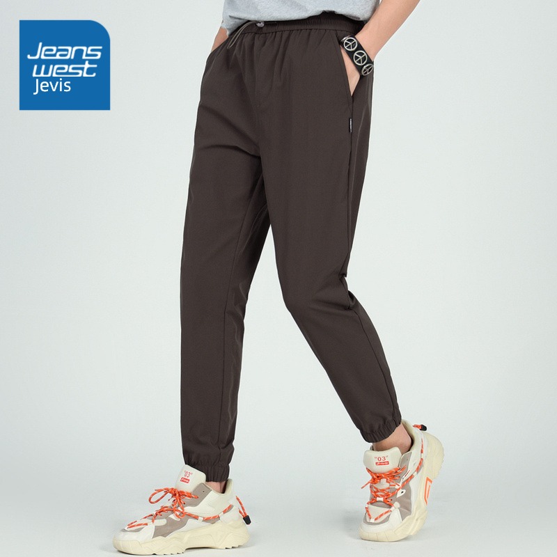 jeanswest  men's wear elastic force Spring and Autumn youth Sports pants