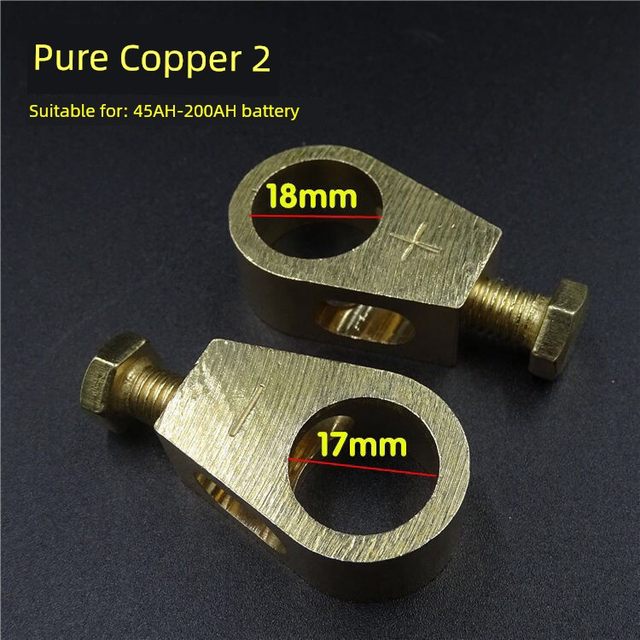 Battery clip new type battery clip pure copper thick pile head joint car battery connection cable battery head
