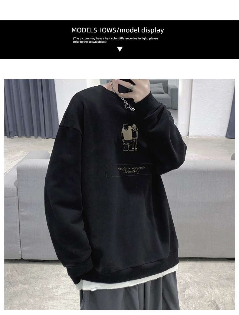 Autumn and winter Undershirt easy No cap Round neck Sweater